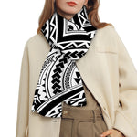 Maori Tribal Polynesian Tattoo Print Scarf