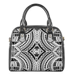 Maori Tribal Polynesian Tattoo Print Shoulder Handbag