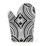 Maori Tribal Polynesian Tattoo Print Single Oven Mitt