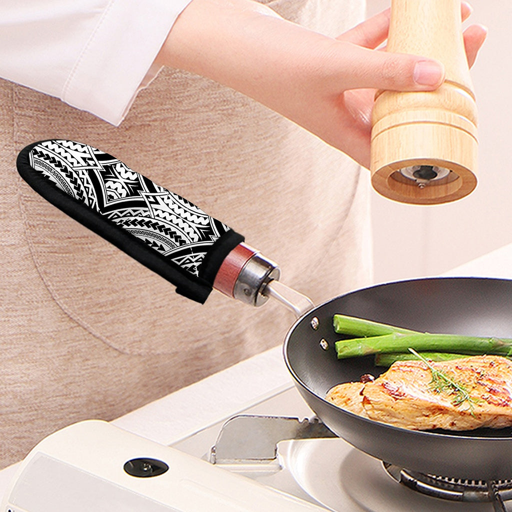 Maori Tribal Polynesian Tattoo Print Skillet Handle Cover