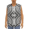 Maori Tribal Polynesian Tattoo Print Sleeveless Baseball Jersey