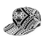 Maori Tribal Polynesian Tattoo Print Snapback Cap