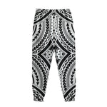 Maori Tribal Polynesian Tattoo Print Sweatpants