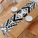 Maori Tribal Polynesian Tattoo Print Table Runner