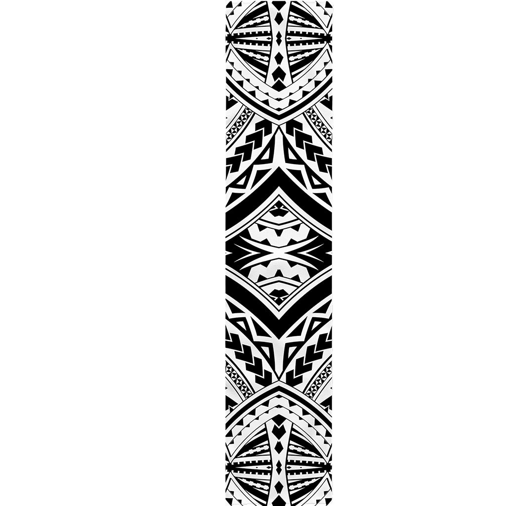 Maori Tribal Polynesian Tattoo Print Table Runner