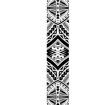 Maori Tribal Polynesian Tattoo Print Table Runner
