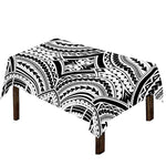 Maori Tribal Polynesian Tattoo Print Tablecloth