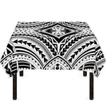 Maori Tribal Polynesian Tattoo Print Tablecloth