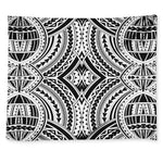 Maori Tribal Polynesian Tattoo Print Tapestry