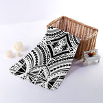 Maori Tribal Polynesian Tattoo Print Towel