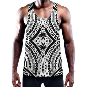 Maori Tribal Polynesian Tattoo Print Training Tank Top