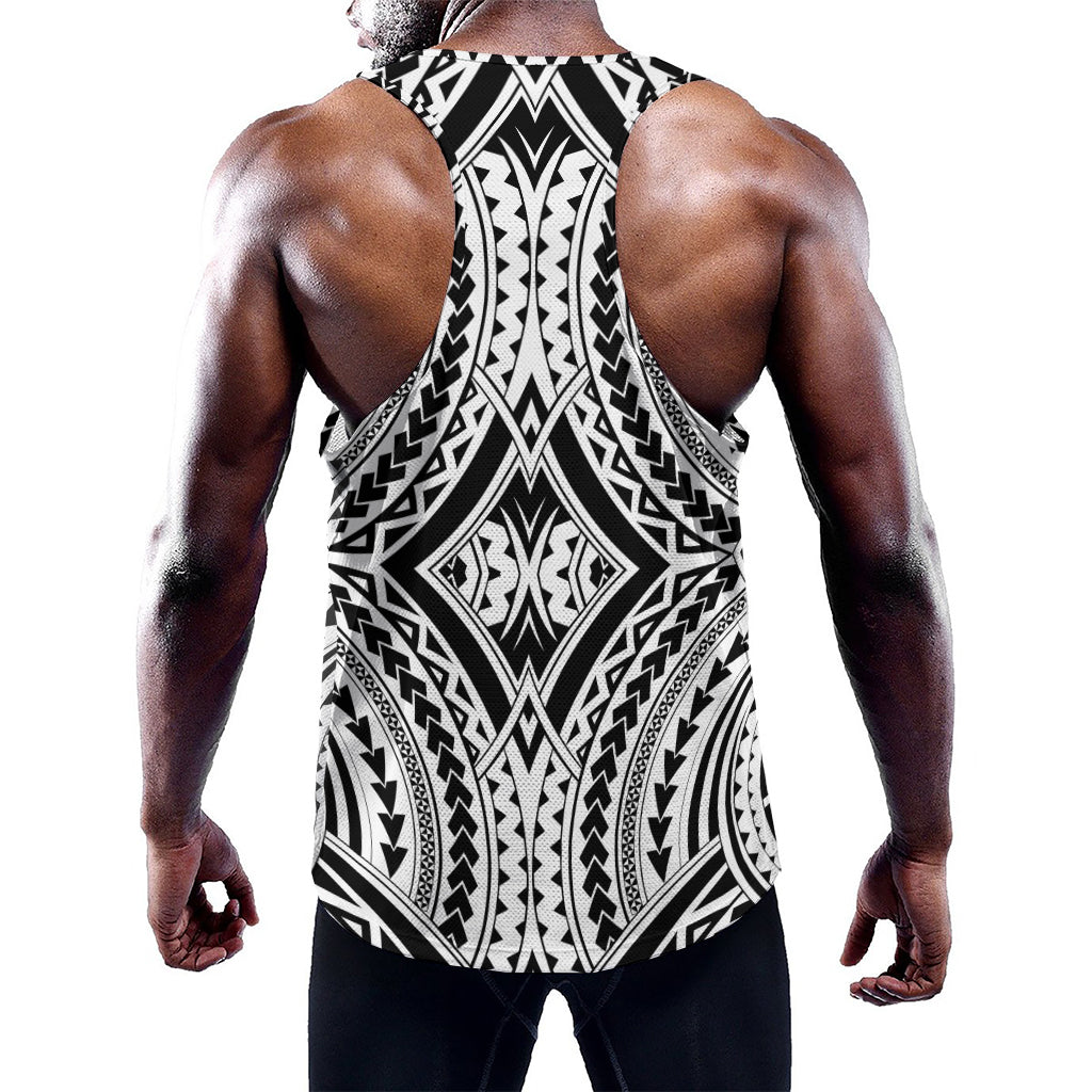 Maori Tribal Polynesian Tattoo Print Training Tank Top