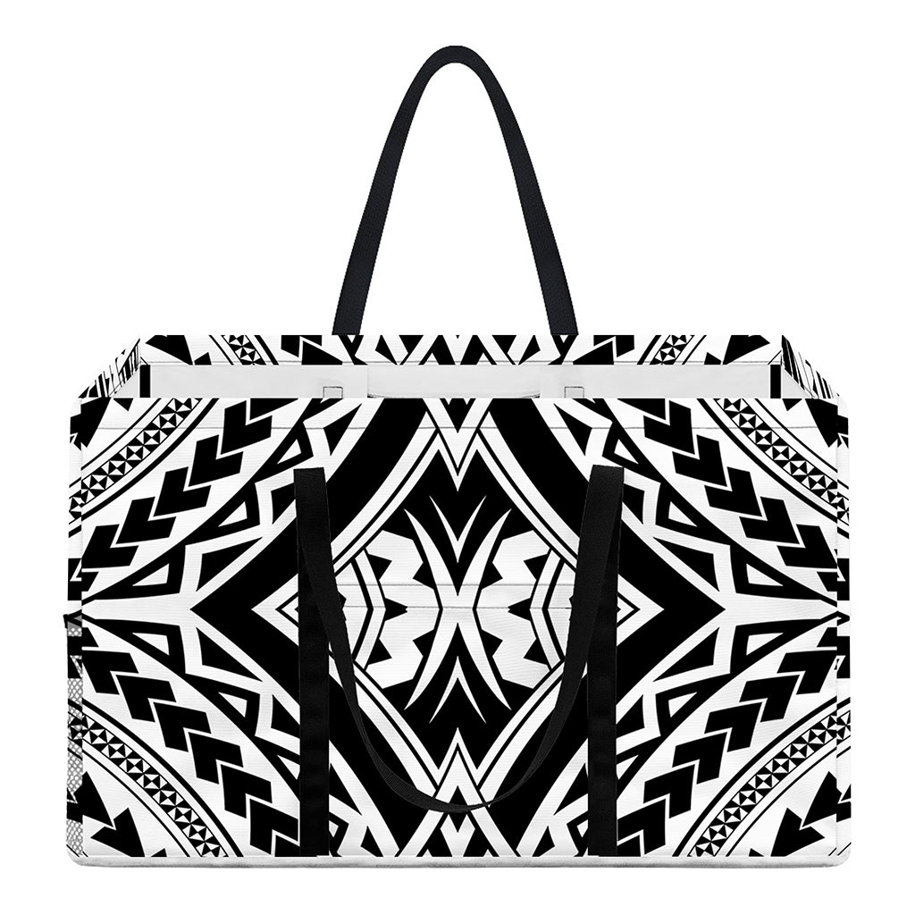 Maori Tribal Polynesian Tattoo Print Utility Tote Bag