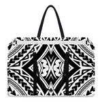 Maori Tribal Polynesian Tattoo Print Utility Tote Bag