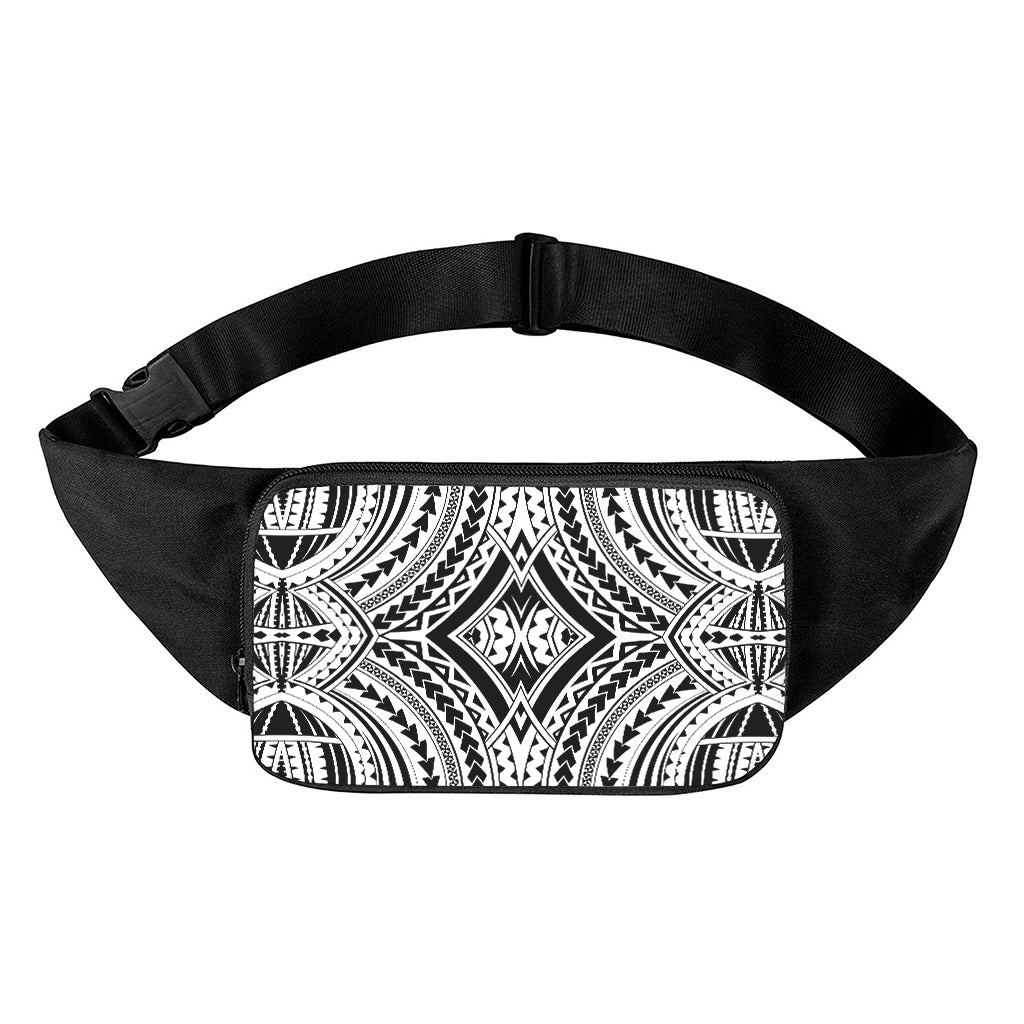 Maori Tribal Polynesian Tattoo Print Waist Bag