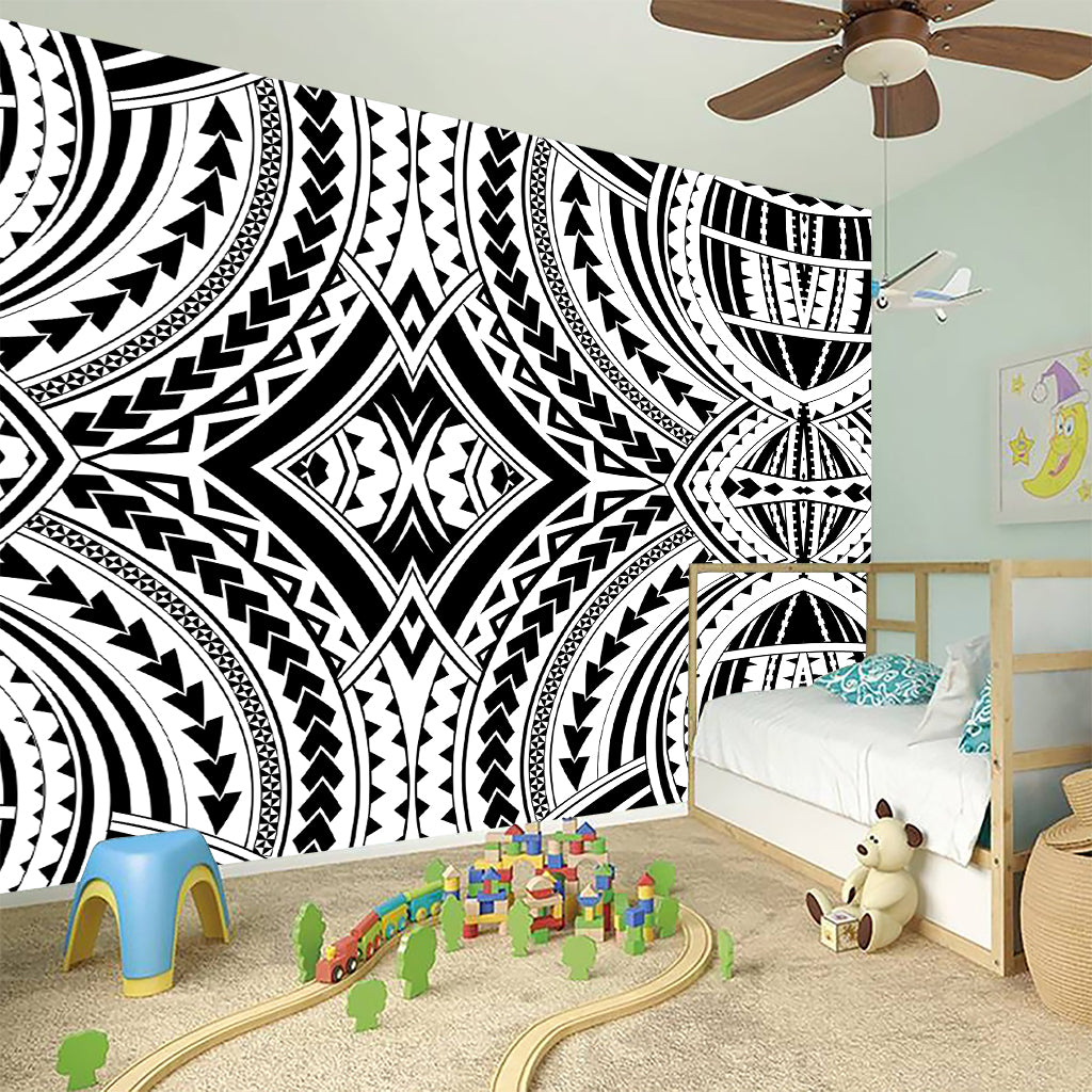 Maori Tribal Polynesian Tattoo Print Wall Sticker