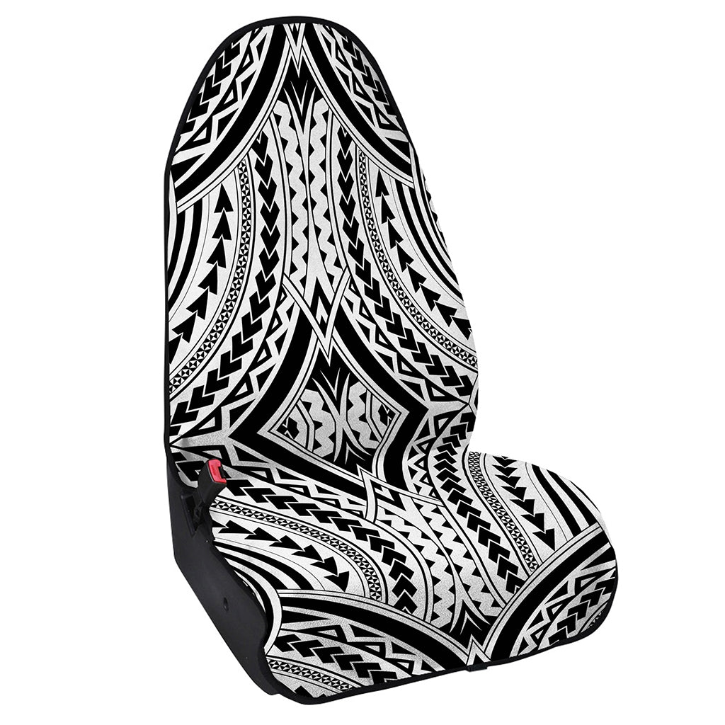 Maori Tribal Polynesian Tattoo Print Waterproof Car Seat Cover