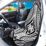Maori Tribal Polynesian Tattoo Print Waterproof Car Seat Cover