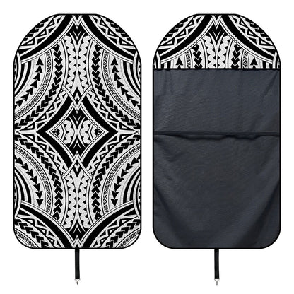 Maori Tribal Polynesian Tattoo Print Waterproof Car Seat Cover