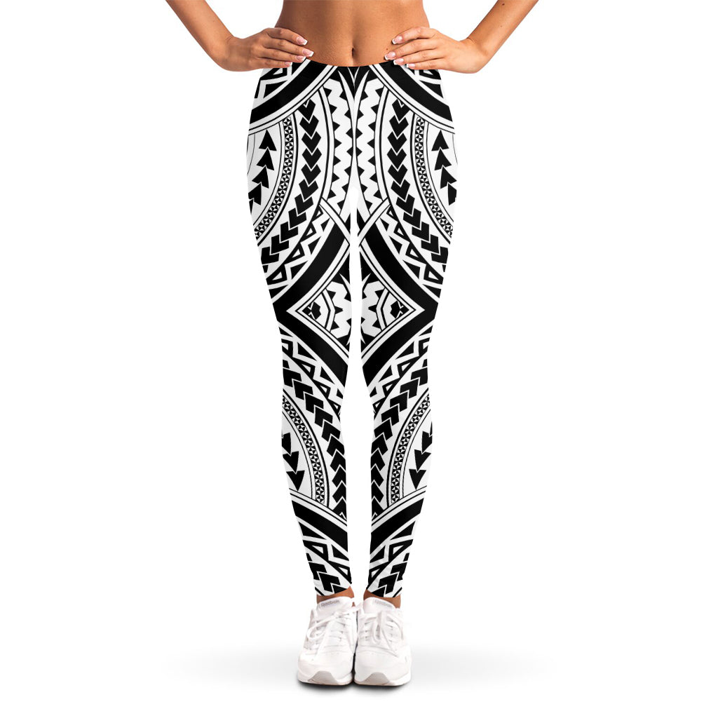 Maori Tribal Polynesian Tattoo Print Women's Leggings