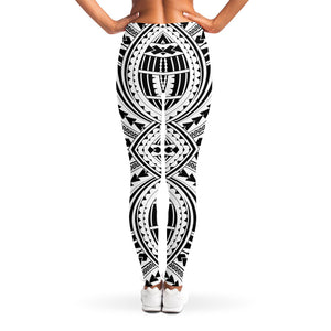 Maori Tribal Polynesian Tattoo Print Women's Leggings