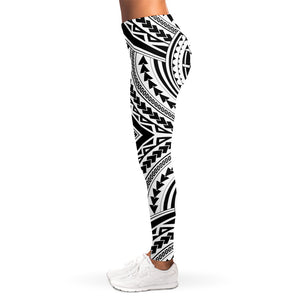 Maori Tribal Polynesian Tattoo Print Women's Leggings