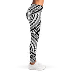 Maori Tribal Polynesian Tattoo Print Women's Leggings