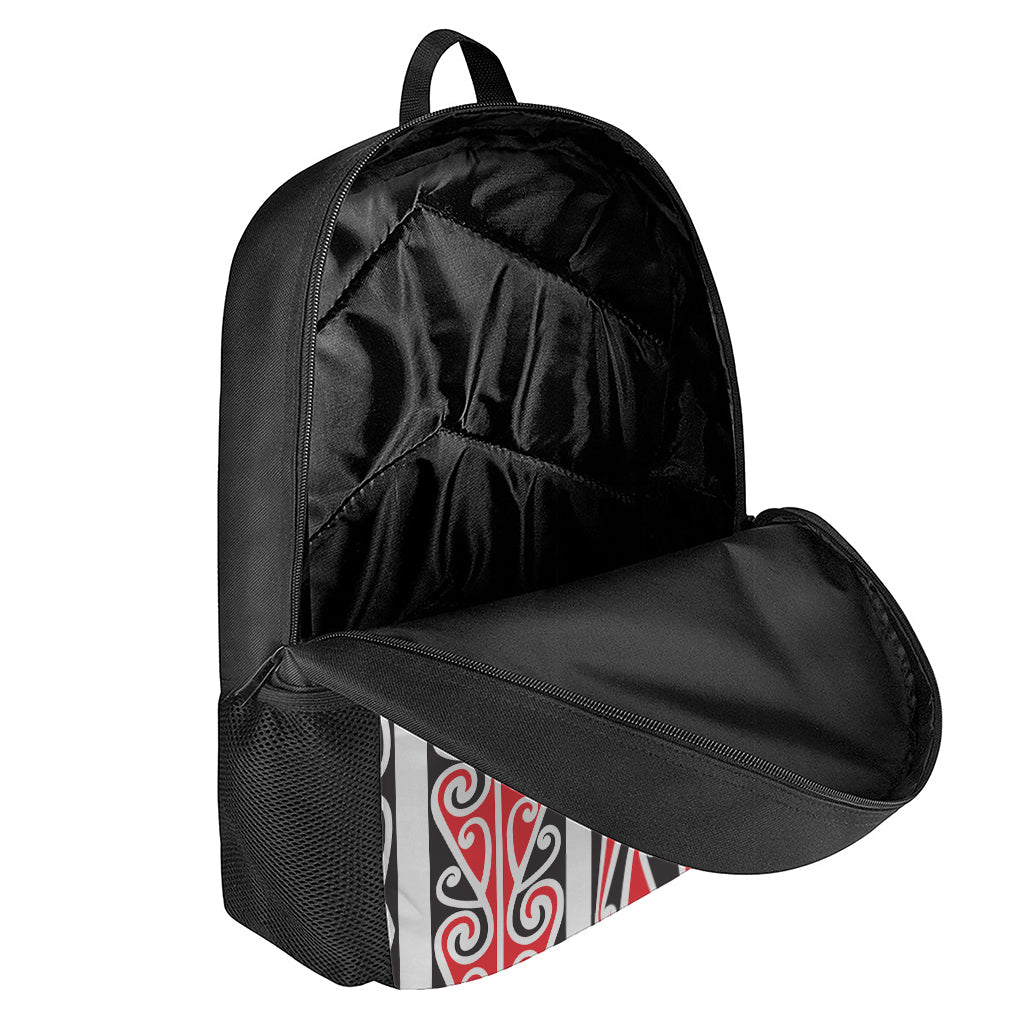 Maori Tribal Print 17 Inch Backpack