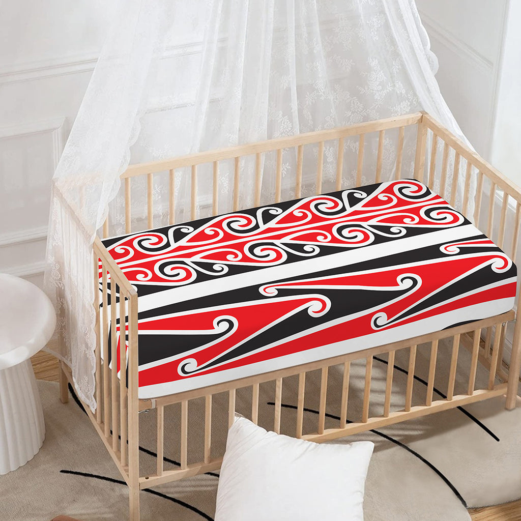Maori Tribal Print Baby Crib Sheet