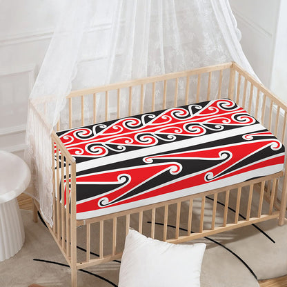 Maori Tribal Print Baby Crib Sheet