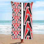 Maori Tribal Print Beach Towel