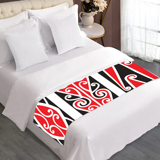 Maori Tribal Print Bed Runner