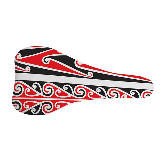 Maori Tribal Print Bicycle Seat Cover