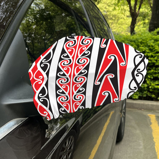 Maori Tribal Print Car Side Mirror Covers