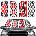 Maori Tribal Print Car Windshield Sun Shade