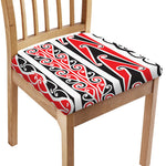 Maori Tribal Print Chair Cushion Cover