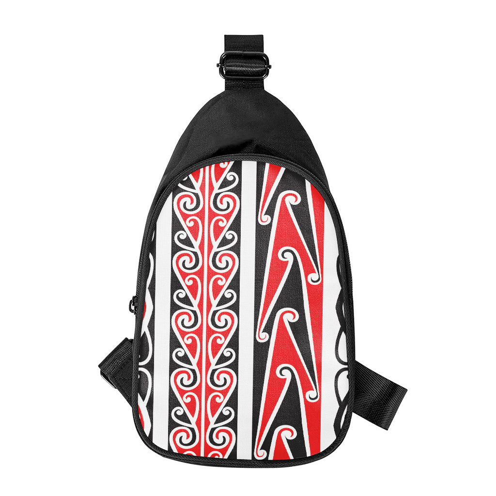 Maori Tribal Print Chest Bag