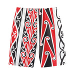 Maori Tribal Print Cotton Shorts