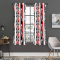 Maori Tribal Print Grommet Curtain Panels