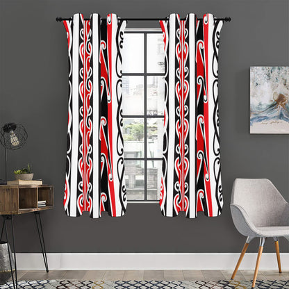 Maori Tribal Print Curtain