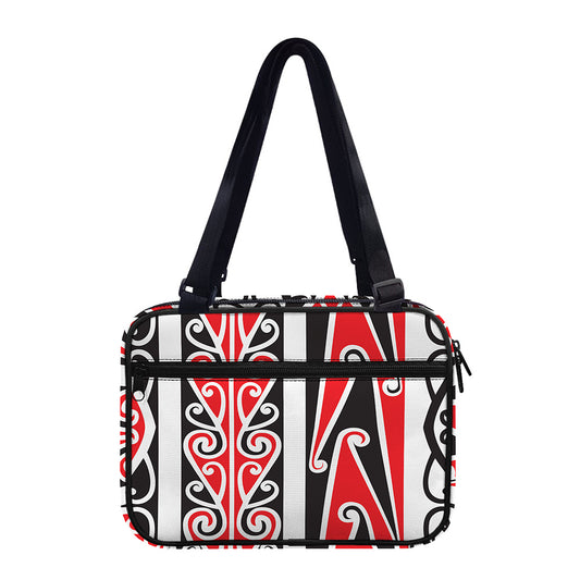 Maori Tribal Print Double Strap Bible Bag