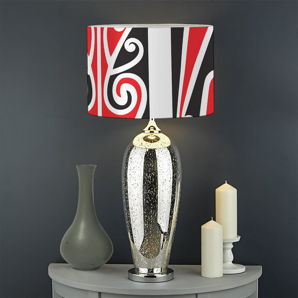 Maori Tribal Print Drum Lamp Shade
