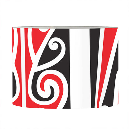 Maori Tribal Print Drum Lamp Shade