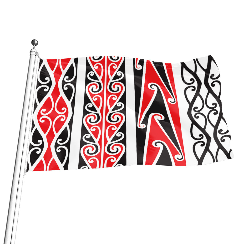 Maori Tribal Print Flag