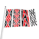 Maori Tribal Print Flag