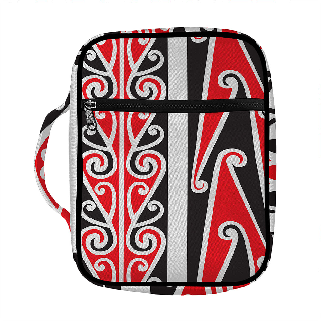 Maori Tribal Print Front Pocket Bible Bag