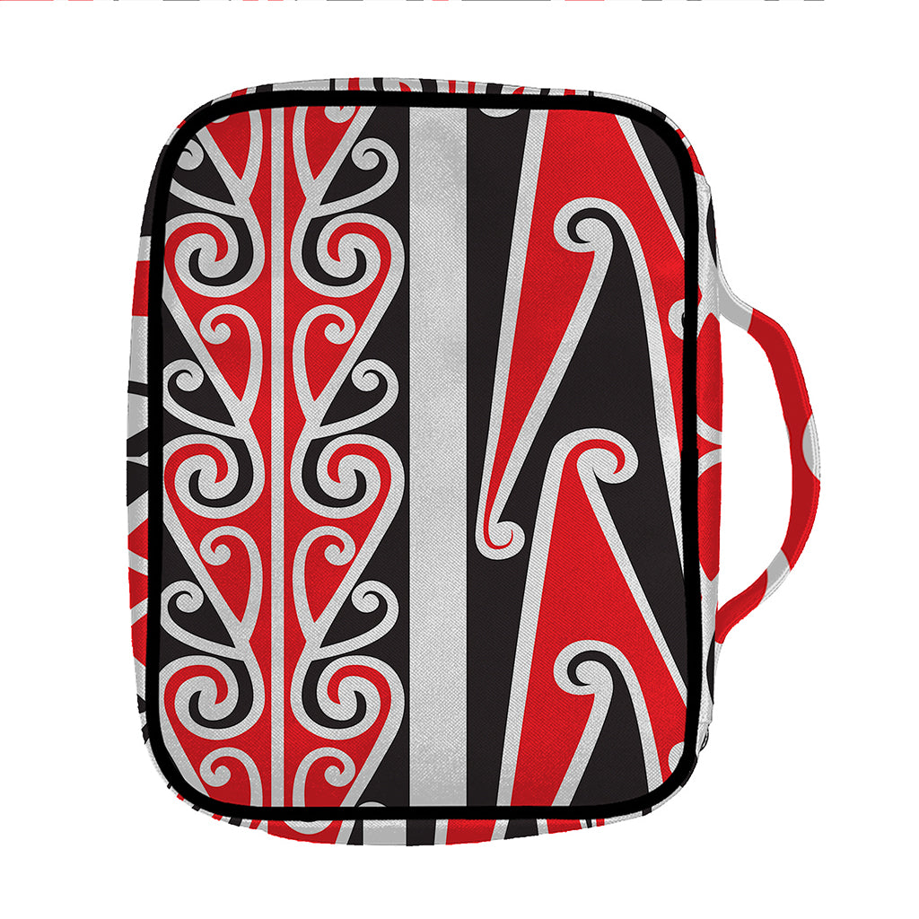Maori Tribal Print Front Pocket Bible Bag