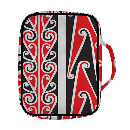 Maori Tribal Print Front Pocket Bible Bag