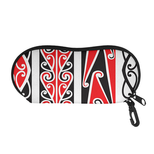 Maori Tribal Print Glasses Case