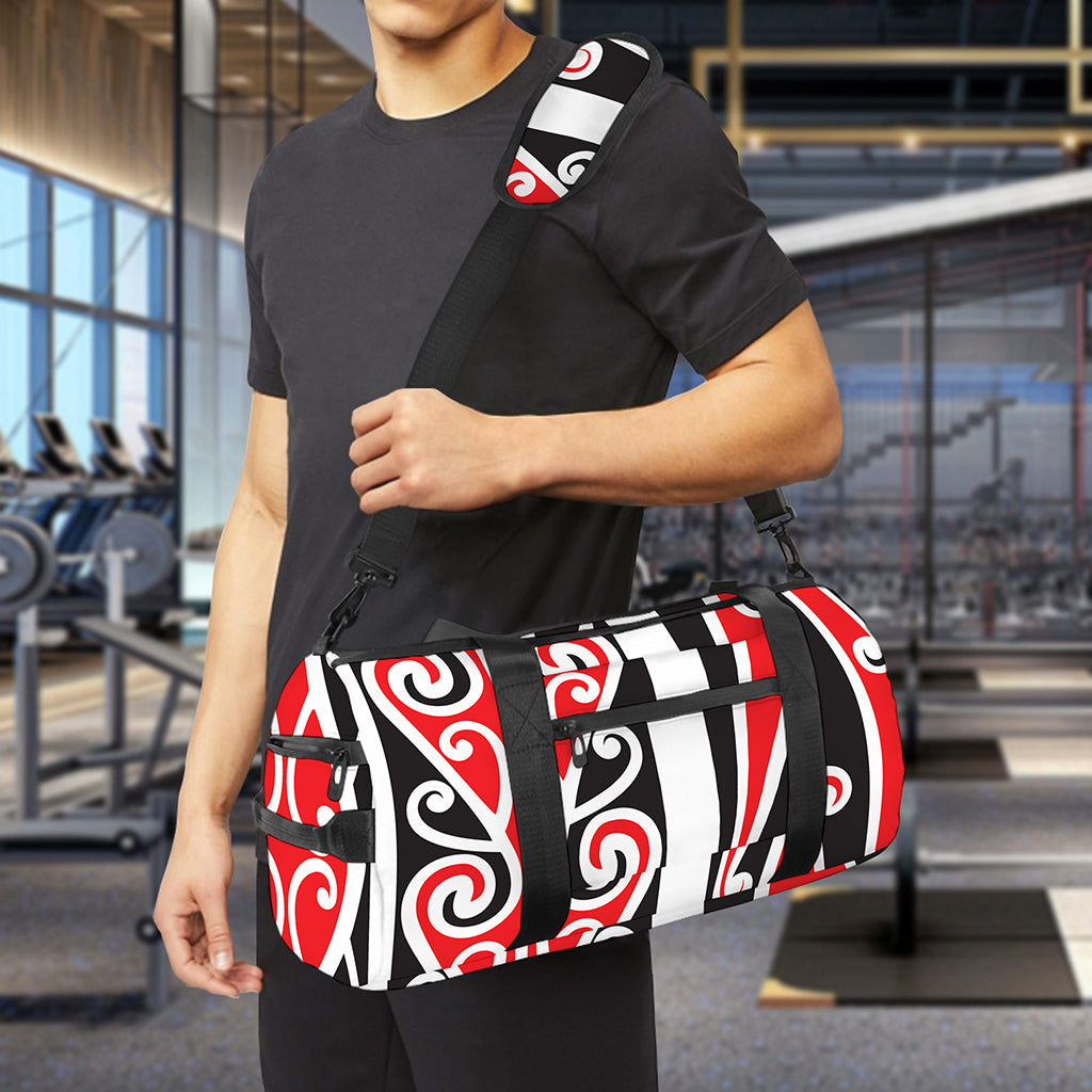 Maori Tribal Print Gym Bag
